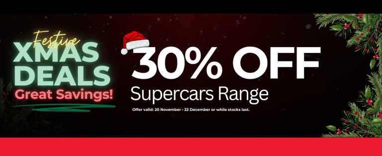 30% OFF SUPERCARS