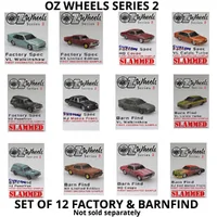 1:64 OZ Wheels Holden Series 2 Set of 12 - Factory Spec and Barn Find